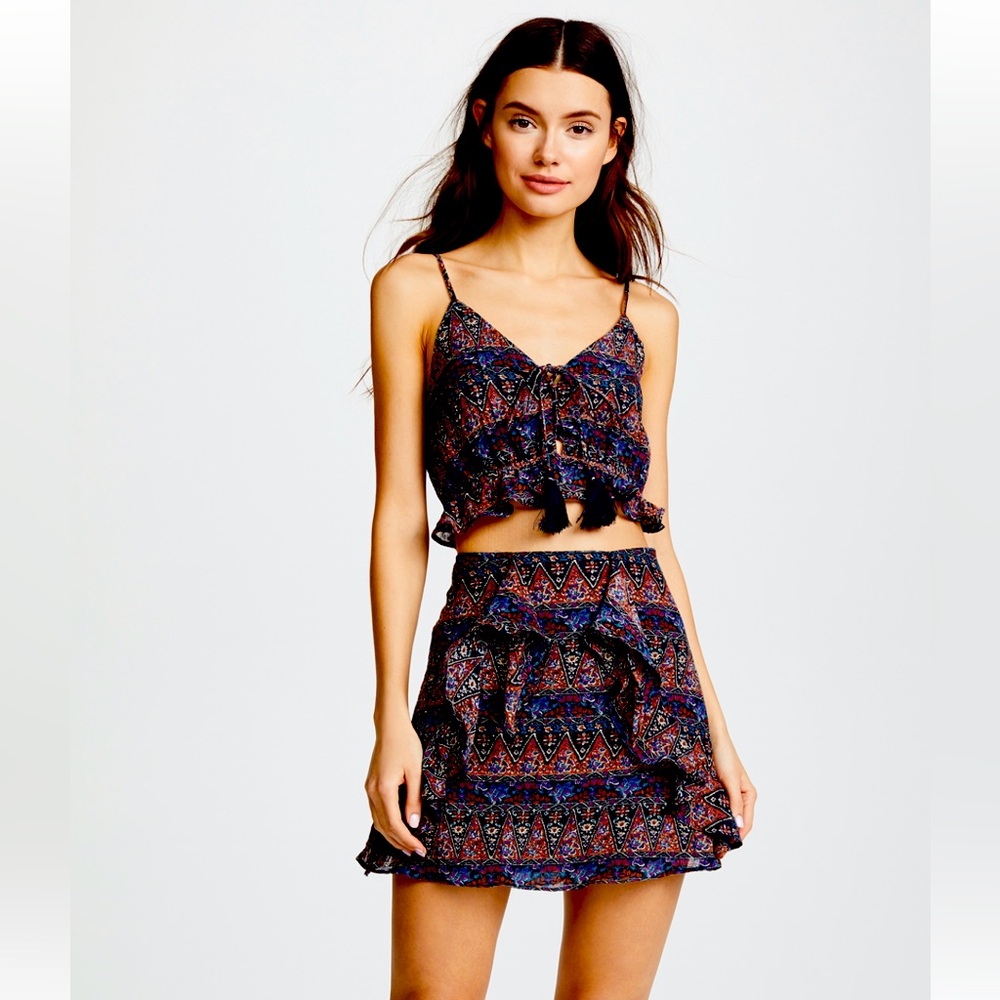 Lost + Wander Set Crop Top and Skirt